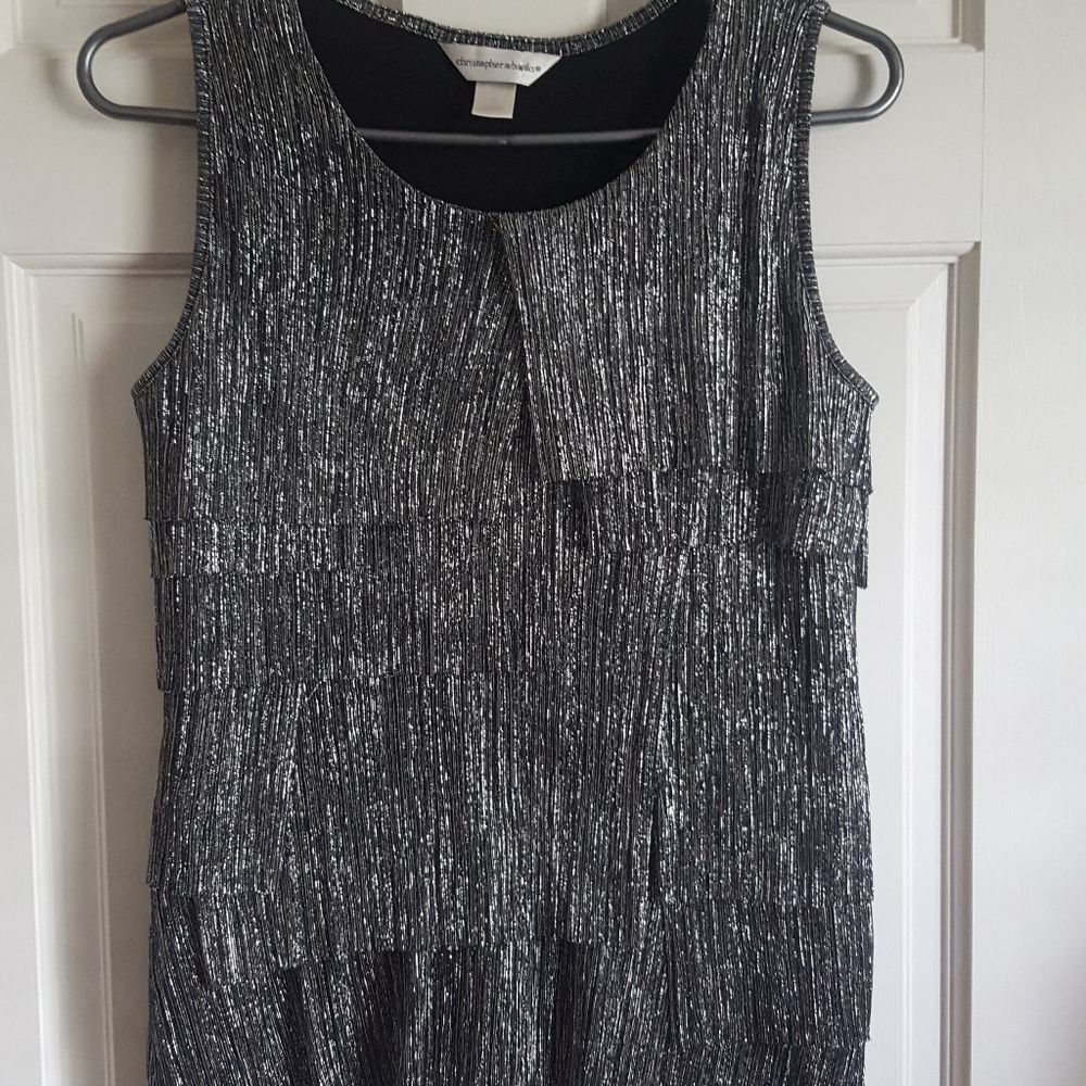 Christopher & Banks Metallic Top